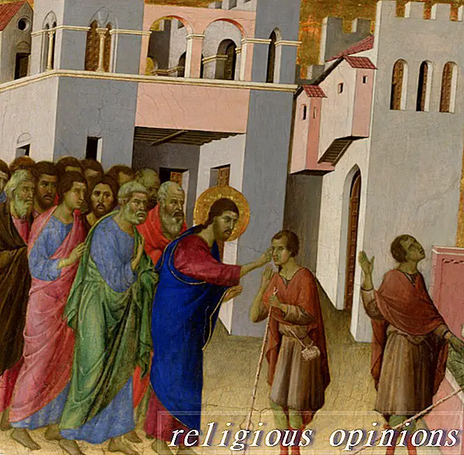 Die verhaal van Jesus wat 'n blinde man genees-Engele en wonderwerke