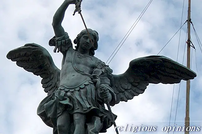 Sint Michael die aartsengel-profiel-Engele en wonderwerke