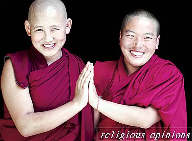 Monges budistas e cabeças raspadas-budismo