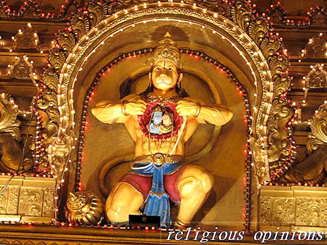 Lord Hanuman, de Hindoe Monkey God-Hindoeïsme