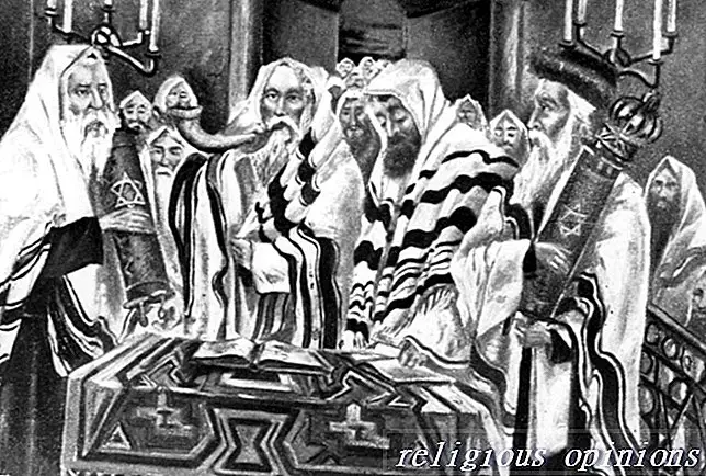 Os feriados altos judaicos-judaísmo
